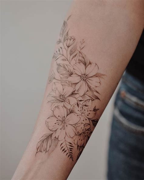 160 melhor ideia de Tatto floral